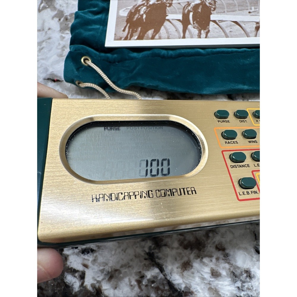Vintage THOROUGHBRED HORSE RACE ANALYZER HANDICAPPING COMPUTER No 9091 Works! - Picture 11 of 12